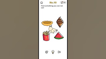 find something you can not eat! |  Brain out level-10