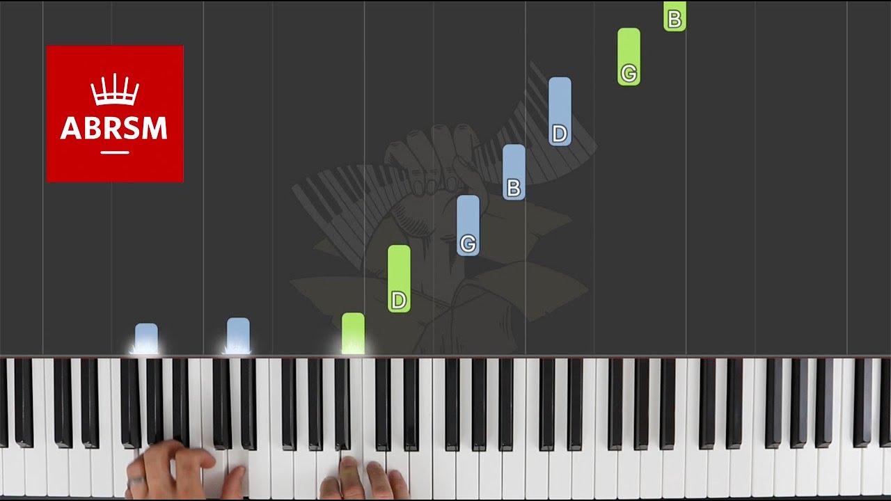 The Swing Abrsm Piano Grade 1 2021 2022 B 2 Synthesia Piano Tutorial Youtube