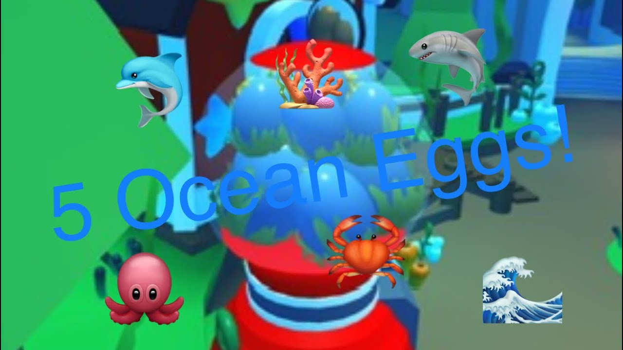 Hatching 5 Ocean Eggs in Adopt Me! YouTube