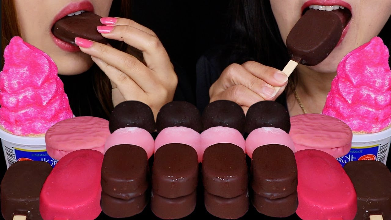 ASMR DARK CHOCOLATE TICO ICE CREAM, MINI DOVE ICE CREAM BARS, CRYSTAL SUGAR ICE CREAM CONE, MOCHI 먹방