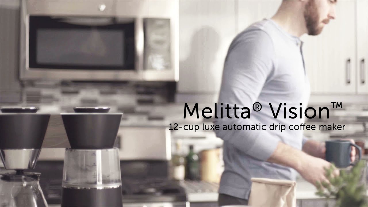 Melitta Vision Automatic Drip Coffee Maker Copper White