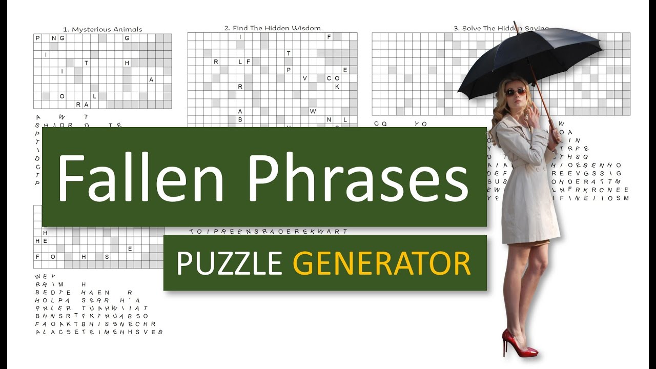 Fallen Phrases Puzzle Generator YouTube