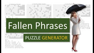 Fallen Phrases Puzzle Generator