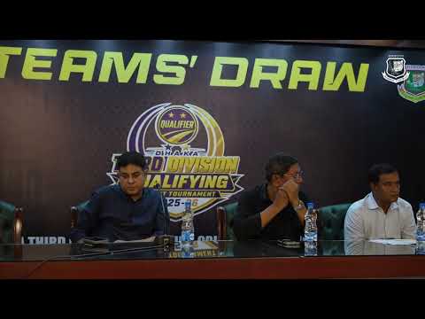 Teams’ Draw | Dhaka Third Division Qualifying Cricket Tournament 2025–26 | 70 Teams