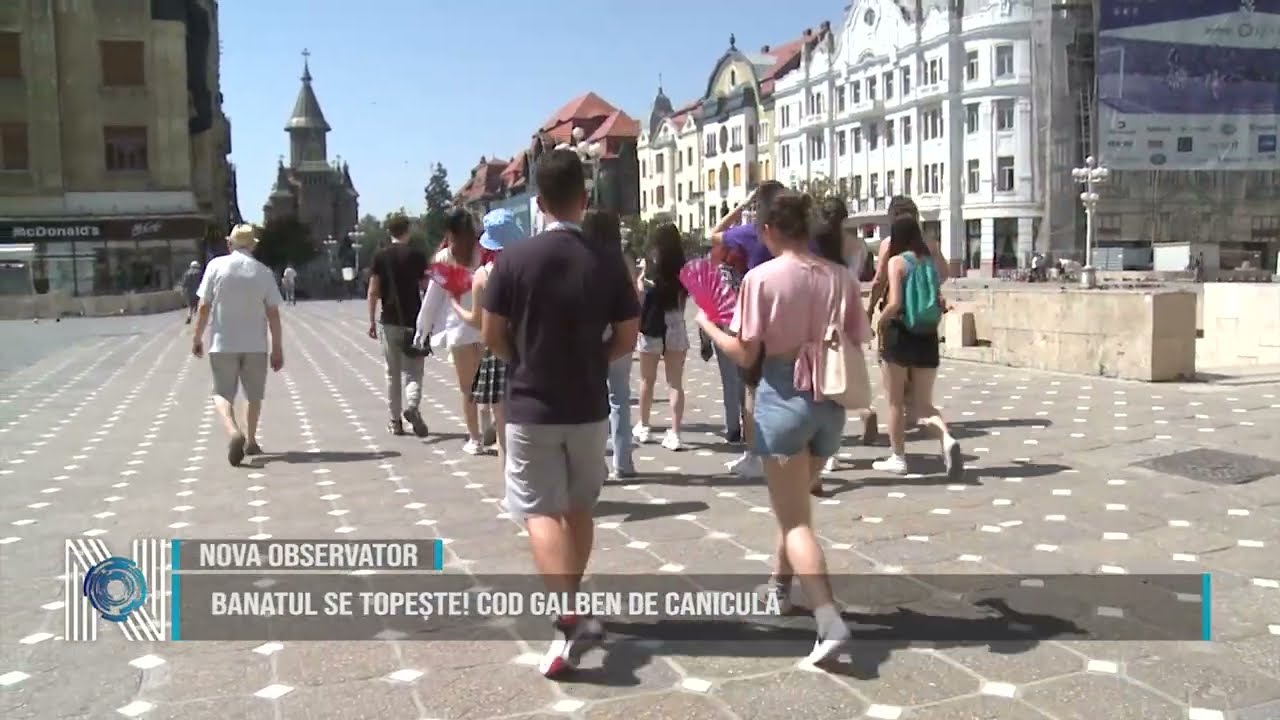 BANATUL SE TOPEȘTE! COD GALBEN DE CANICULĂ