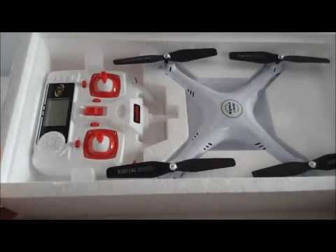 Syma X5HW RTF Drone Cuadricóptero con control remoto y cámara, Un dron muy resistente y controlado - YouTube
