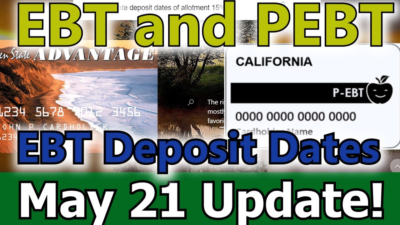Deposit Dates EBT Apply PEBT EBT Card 375 All States Allotment 15