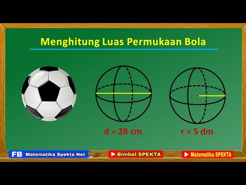 Video: Cara Mencari Luas Permukaan Bola