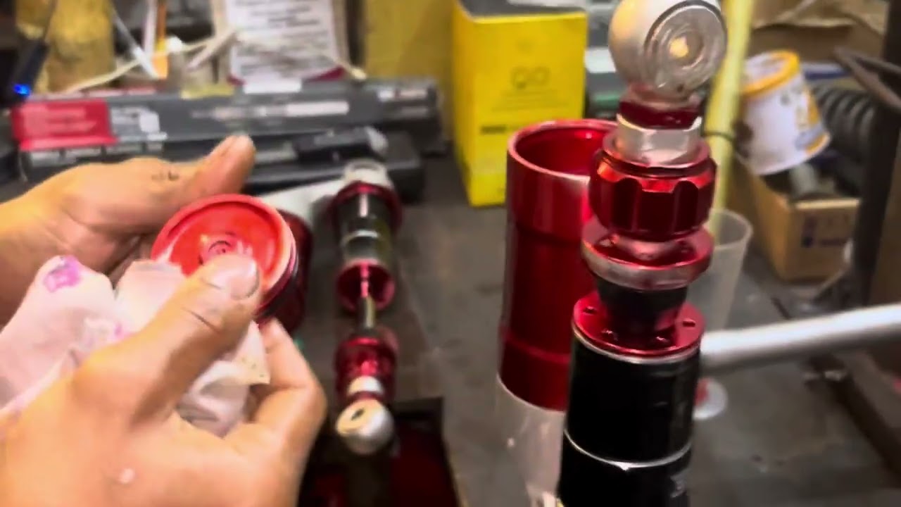 servis shock ridet gp tahap perakitan #otomotif #shockbreaker #rideit