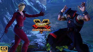 Street Fighter V | Falke 💥 Rashid | CPU vs CPU AI vs AI (hardest difficulty level)