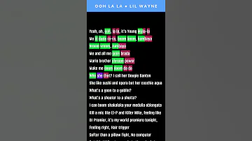 Lil Wayne's verse on Ooh La La Remix | Rhymes Highlighted