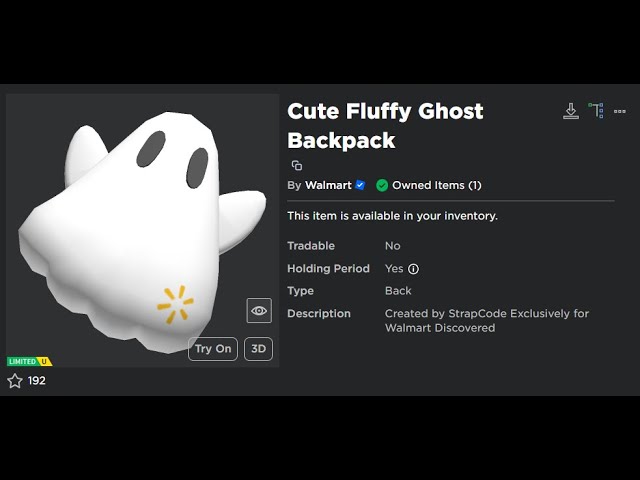 Cute Fluffy Ghost Backpack