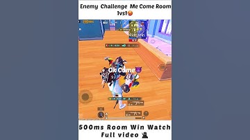 Pubg enemy challenge me Come Room 1vs1🥵 #youtubeshorts #shorts #pubgshorts