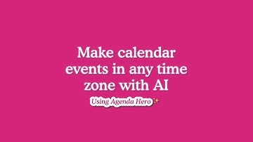 Magic ✨ Automatic Time Zone Conversion | Agenda Hero