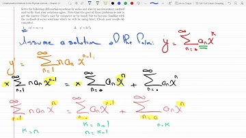 Solving First Order Differential Equation using Series Method Solution P 12-1-1