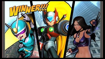 Ultimate Marvel vs Capcom 3 arcade.Zero -Viewtiful Joe -X23.