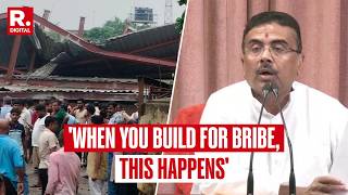 Kolkata Collapse: CM Suvendu Adhikari Blames ‘Money-for-Permission’ Regime, Flags Audit Lapses