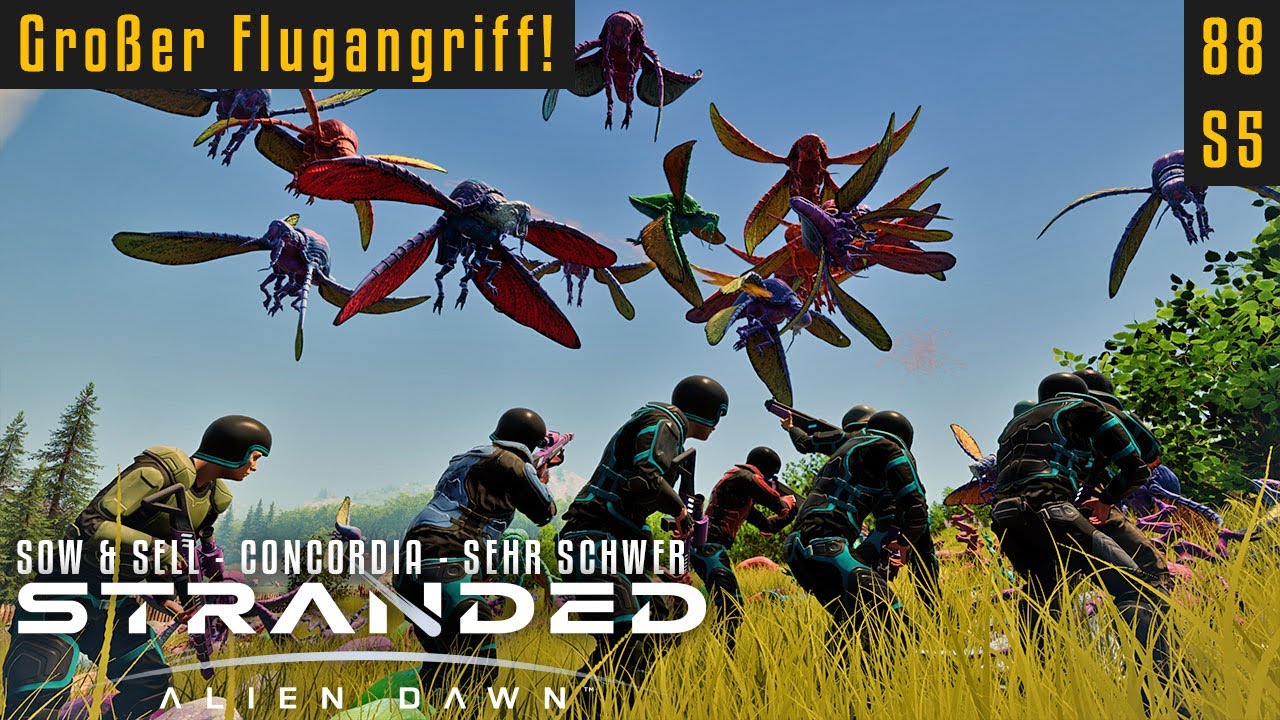 Großer Flugangriff | Stranded: Alien Dawn 05.88 | Sehr Schwer