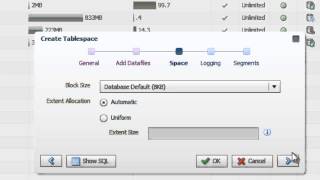 Create a New Tablespace with EM Express 12c