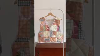 I made a zero waste patchwork vest using fabric scraps | Studio Minapop