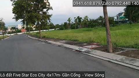 Bán lô đất trong Five Star Eco 6x17m ngay cổng Đinh Đức Thiện, View Sông, Giá 1 tỷ 800 Thương Lượng