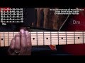 D Minor &amp; D Minor7 Chords Up The Guitar Neck Lesson Dm Dm7 INVERSIONS @EricBlackmonGuitar