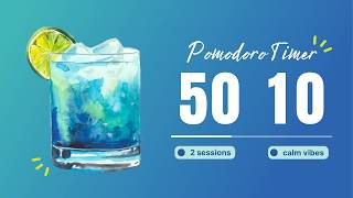 Blue Lagoon Drink | 50/10 pomodoro | Refreshing Vibes