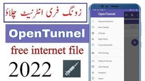 open tunnel Zong Free internet khud file bano| Zong opentunnel free net life time file today|#new