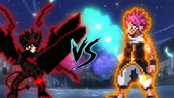 Asta Union Mode VS Natsu (all form) in Jump Force Mugen