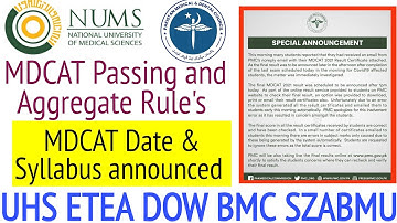 MDCAT 2023 Aggregate/How many numbers are required in fsc and mdcat/NUMS MDCAT/PMDC MDCAT 2023/CMH