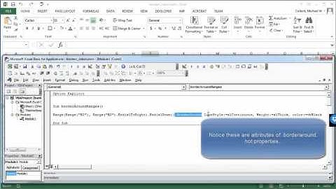 Setting borders in Excel VBA
