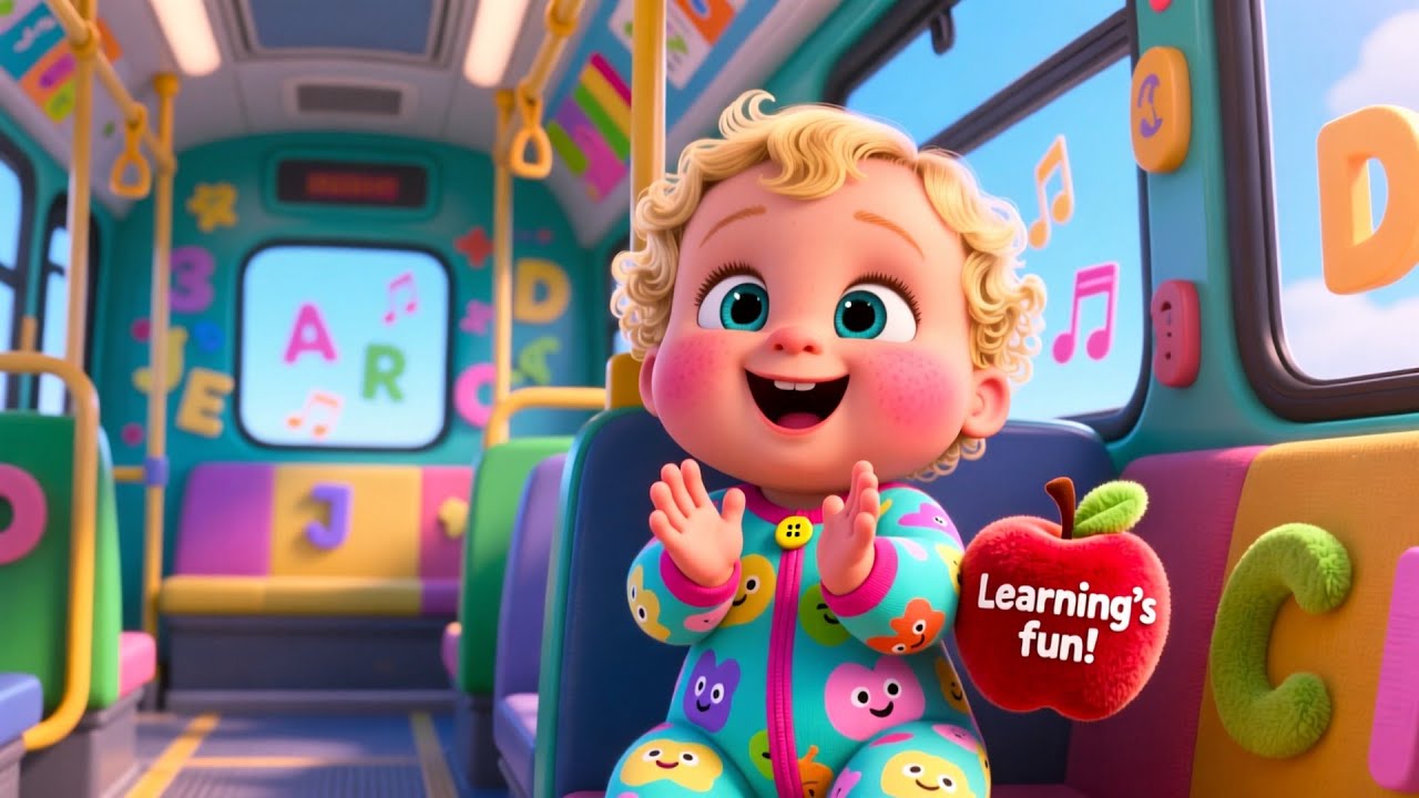 Baby Learns ABC Bus Ride 🚌🅰️ | Fun Alphabet Song for Kids
