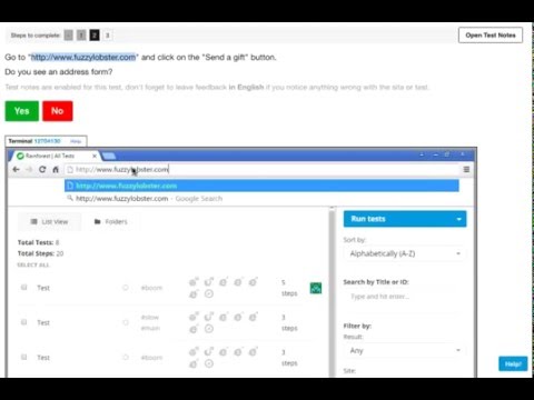 Rainforest Testing Tutorial 5: Can’t Follow Instructions (13th May 2016)