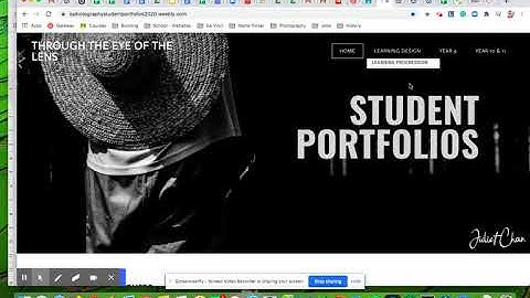 Creating your portfolio on Weebly