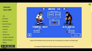 Unblocked Games MOM   Retro Bowl