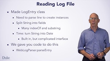 Parsing Log Files - Java Programming: Arrays, Lists, and Structured Data