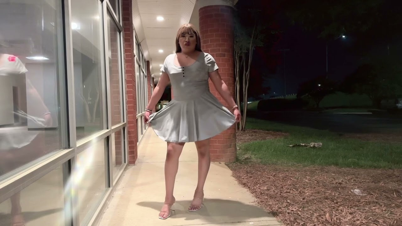 Femboy walking midnight