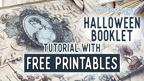 Haunted Secrets Booklet Tutorial + All the Printables for Free | Halloween Craft Project