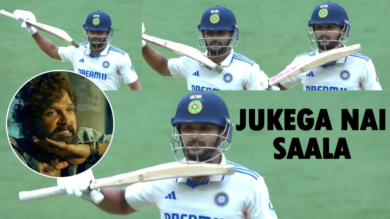 Nitish Kumar Reddy Pushpa Celebration after Brilliant Innings vs ...