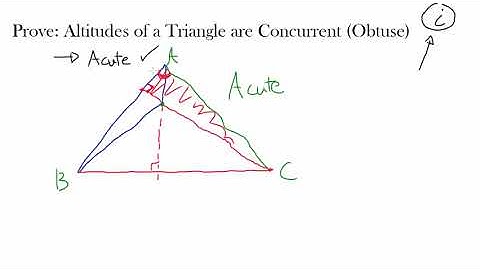 Prove: Altitudes of a Triangle are Concurrent (Obtuse)