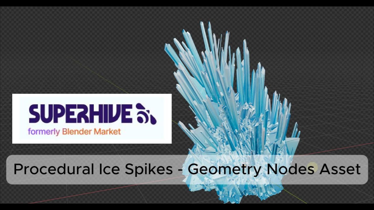 Procedural Ice Spikes - Geometry Nodes Asset - YouTube