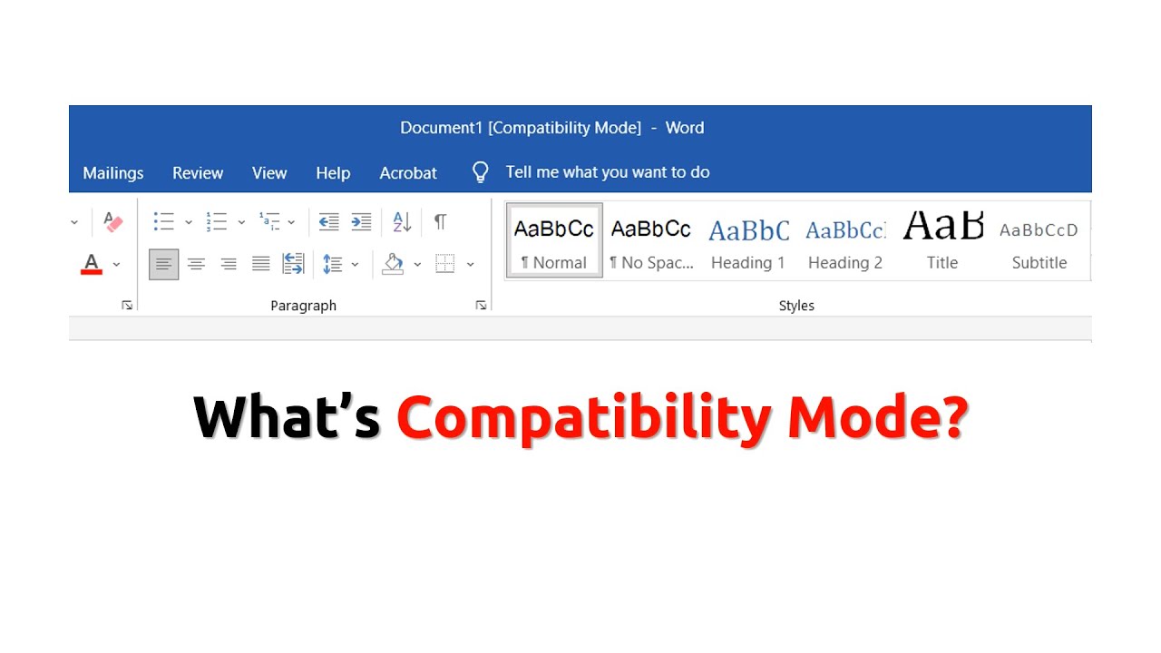 Fix Word Compatibility Mode 2022 YouTube