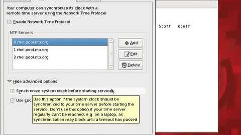 Red hat linux tutorial 43  Configuring an NTP Server