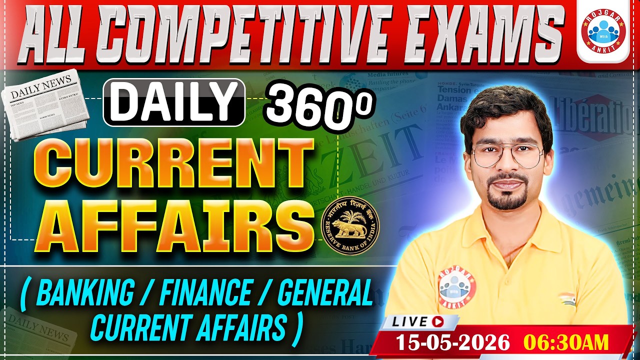 Current Affairs Today | 15 May Current Affairs 2026 for Bank Exams ...