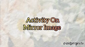 Class-9..Mathematics..Activity On Mirror Image..@axtprojects