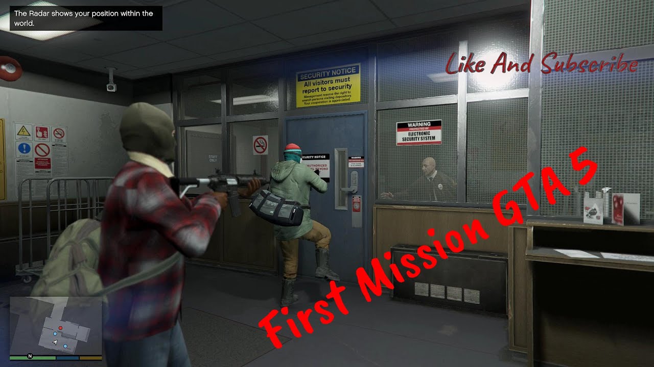 GTA V Begining (First) Mission Of The Game YouTube