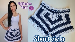 Crochet sky shorts all sizes