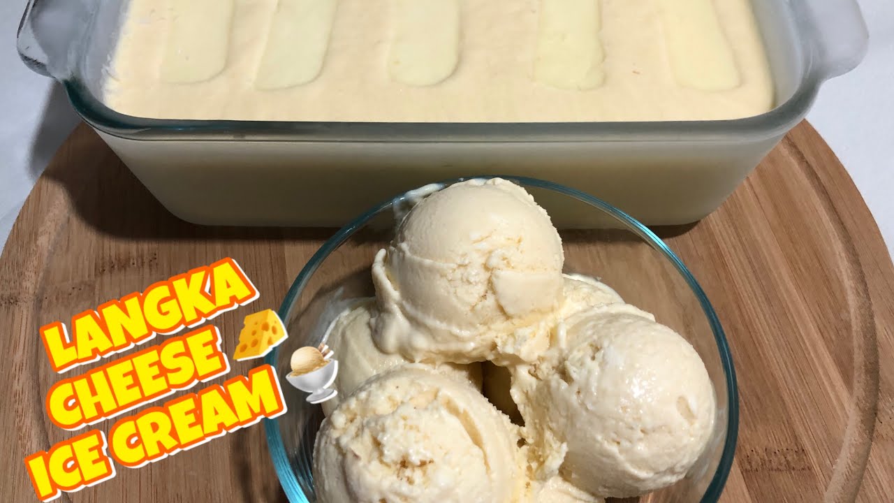 HOW TO MAKE LANGKA CHEESE ICE CREAM HOMEMADE RECIPE YouTube