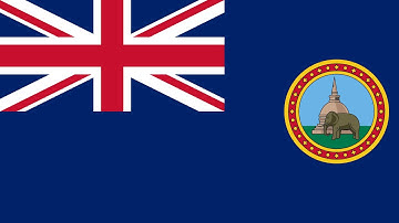 South Asian flag animation but every country is occupied by the British