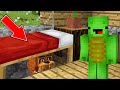 Un trange invit sous le lit dans minecraft